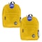 Bazic Products Classic Backpack, 17in., Mustard, 2PK 1062 - alternate 1
